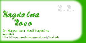 magdolna moso business card