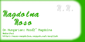magdolna moso business card